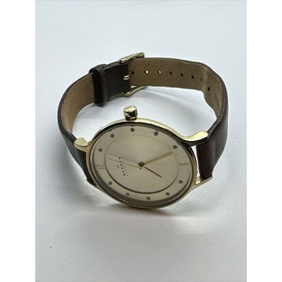 Skagen Anita Lille SKW2147 Women\'s Brown Leather Analog Dial Wrist Watch JNA941 main image 4